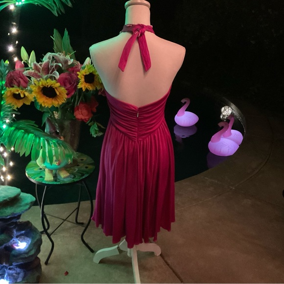 Robert Cavalli NWT $3445 Sz 40 US 4 Fushia Pink 🌸 Pearl beaded couture Dress - Picture 5 of 10